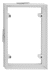 Bild von Fliesenrahmen PVC Weiß 156 x 309 mm